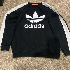Men’s size large black and white adidas sweater